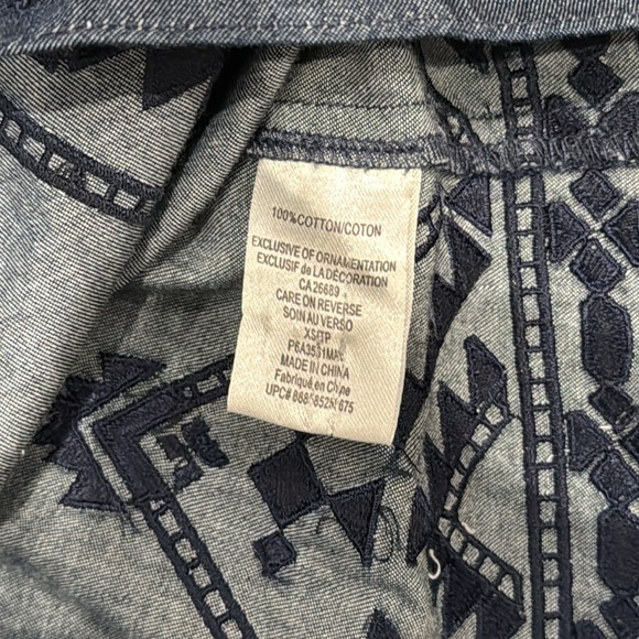 Parker Trinidad off the shoulder blue blouse with tassels - Picture 5 of 7